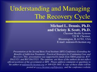 Understanding and Managing The Recovery Cycle