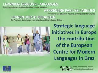 Council of Europe and language education