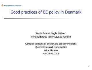 Good practices of EE policy in Denmark
