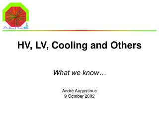 HV, LV, Cooling and Others