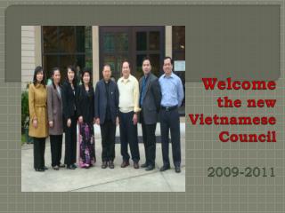 Welcome the new Vietnamese Council 2009-2011