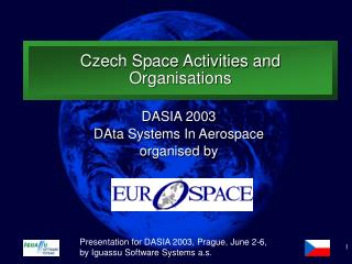Czech Space Activities and Organisations