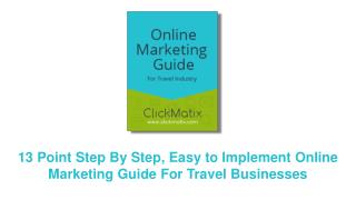 Online Marketing Guide For Travel Businesses - Cover