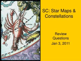 SC: Star Maps &amp; Constellations