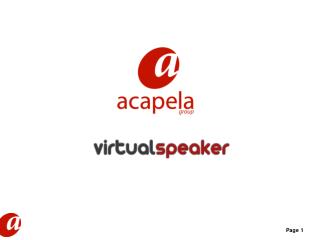 Virtual Speaker: A Virtual Studio