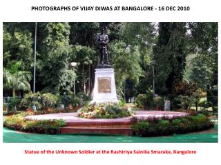 PHOTOGRAPHS OF VIJAY DIWAS AT BANGALORE - 16 DEC 2010
