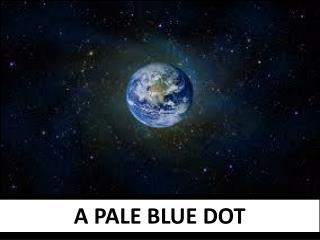 A PALE BLUE DOT