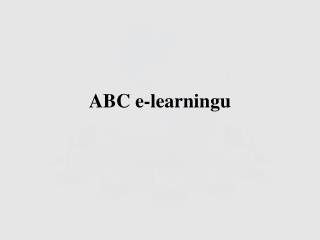 ABC e-learningu