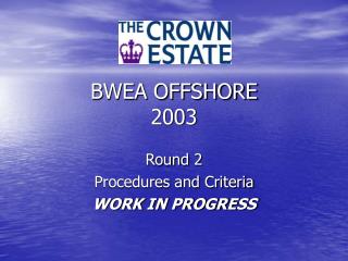 BWEA OFFSHORE 2003