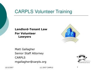 CARPLS Volunteer Training