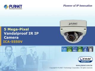 5 Mega-Pixel Vandalproof IR IP Camera