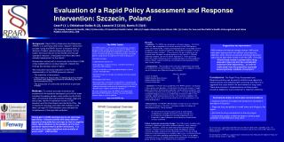 Evaluation of a Rapid Policy Assessment and Response Intervention: Szczecin, Poland