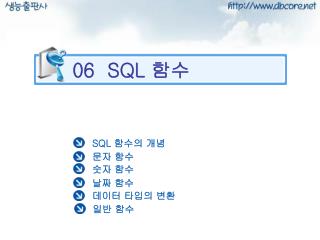 06 SQL 함수