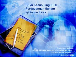Studi Kasus LinguSQL : Perdagangan Saham