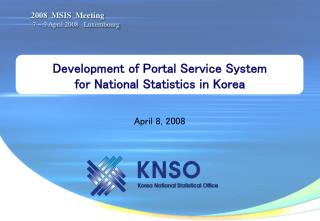 Development of Portal Service System for National Statistics in Korea