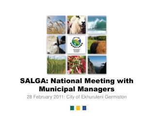 SALGA: National Meeting with Municipal Managers