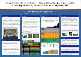 Avian response to silviculture practices in the Mississippi Alluvial Valley:
