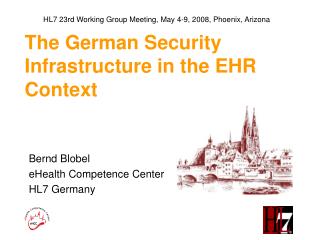 The German Security Infrastructure in the EHR Context