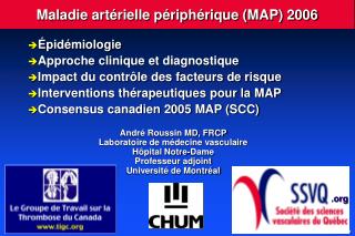 Maladie artérielle périphérique (MAP) 2006
