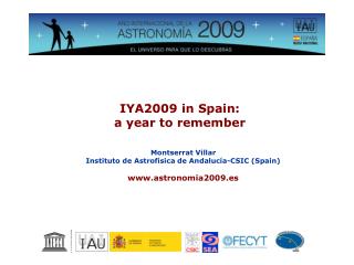IYA2009 in Spain: a year to remember