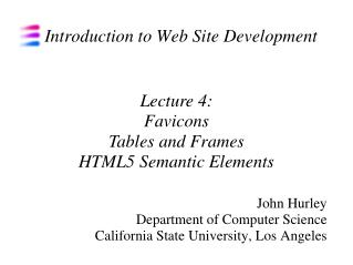 Introduction to Web Site Development