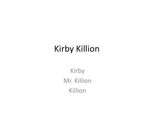 Kirby Killion