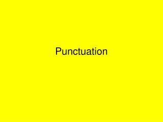 Punctuation