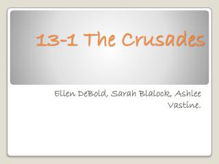 13-1 The Crusades