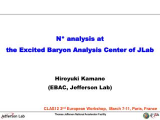 N* analysis at the Excited Baryon Analysis Center of JLab