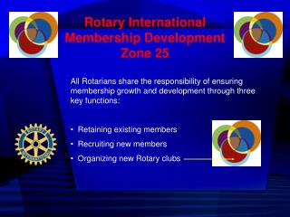 Rotary International Membership Development Zone 25