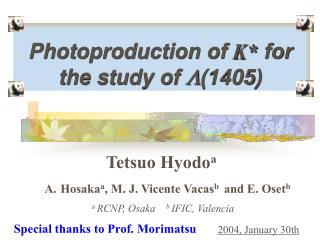 Photoproduction of K* for the study of L (1405)