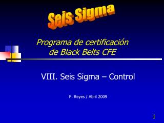 Programa de certificación de Black Belts CFE