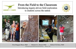 From the Field to the Classroom Introducing inquiry-driven field exploration