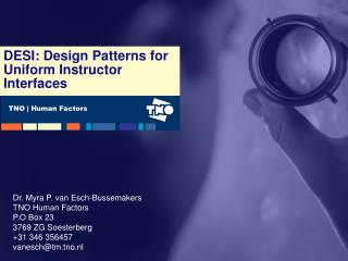 DESI: Design Patterns for Uniform Instructor Interfaces