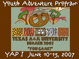 Youth Adventure Program