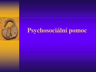Psychosociální pomoc