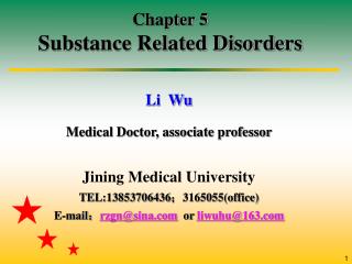 Chapter 5 Substance Related Disorders