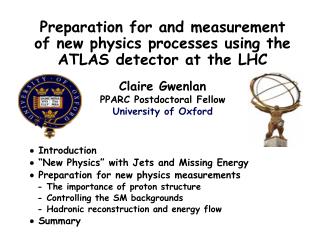 Preparation for and measurement of new physics processes using the ATLAS detector at the LHC