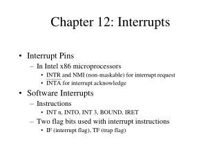 Chapter 12: Interrupts