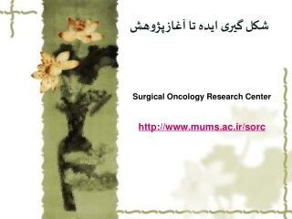 Surgical Oncology Research Center mums.ac.ir/sorc