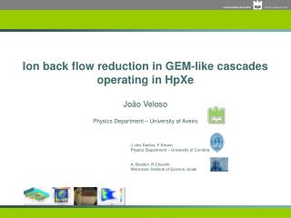 Ion back flow reduction in GEM-like cascades operating in HpXe