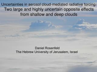 Uncertainties in aerosol cloud-mediated radiative forcing: