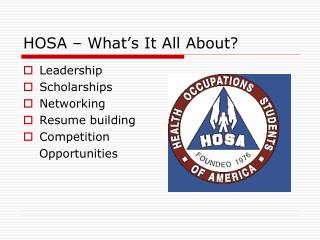 HOSA – What’s It All About?