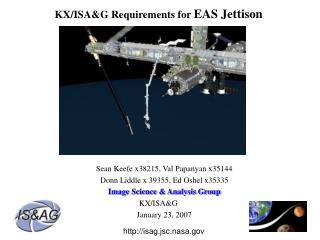 KX/ISA&amp;G Requirements for EAS Jettison