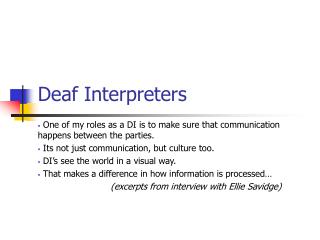 Deaf Interpreters