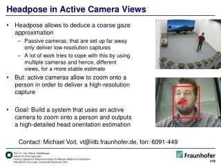 Headpose in Active Camera Views