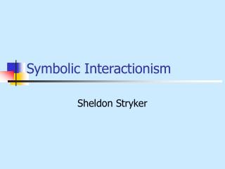 symbolic interactionism herbert mead george ppt powerpoint presentation introduction theory slideserve