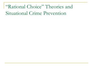 PPT - 25 Techniques Of Situational Crime Prevention PowerPoint ...