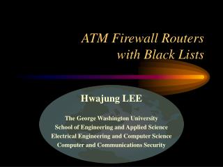 ATM Firewall Routers with Black Lists