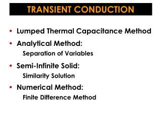 TRANSIENT CONDUCTION